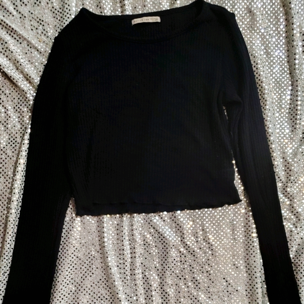 Cropped Knit Shirt
